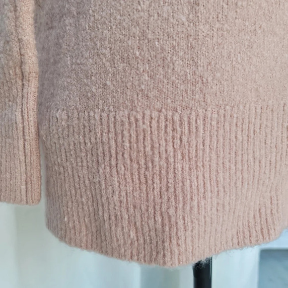 NWT French Connection Urban Flossy Sweater Cinder Rose Pink Scoop Back XS - Picture 14 of 14